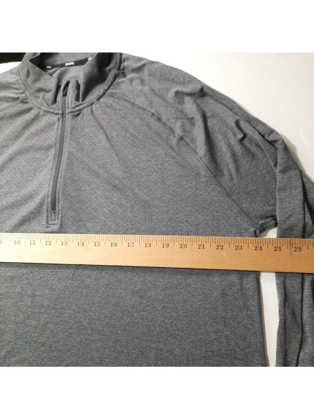 Rhone Shirt Mens XL Commuter 1/4 Zip Pullover Gray Performance Mock Neck Golf - Picture 5 of 7